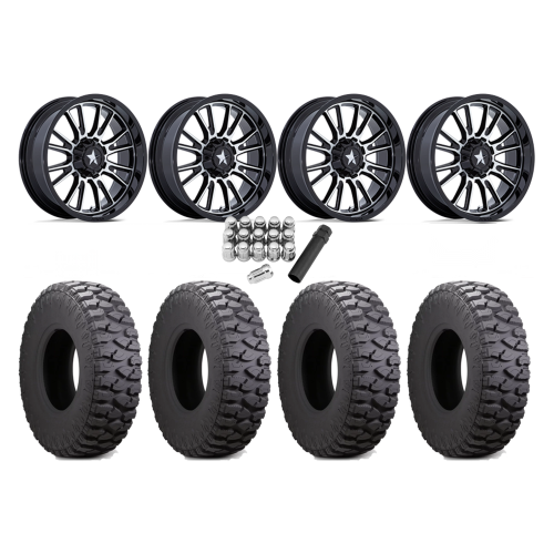 Atturo Trail Blade Boss 32x10-15 Tires on MSA M51 Thunderlips Machined Wheels