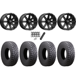 Atturo Trail Blade X/T 32x10-15 (8ply) Radial Tires on MSA M33 Clutch Satin Black Wheels