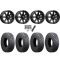 Atturo Trail Blade X/T 33x10-15 (8ply) Radial Tires on MSA M33 Clutch Satin Black Wheels