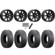 Atturo Trail Blade X/T 35x10-15 (8ply) Radial Tires on MSA M33 Clutch Satin Black Wheels