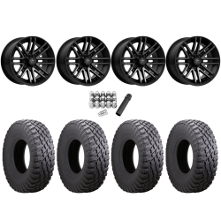 Atturo Trail Blade X/T 32x10-15 (8ply) Radial Tires on MSA M40 Rogue Titanium Tint Wheels