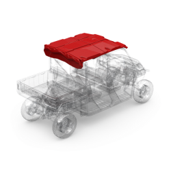 Polaris Ranger Full Size 4-Door - Rockford Fosgate Front Audio Roof