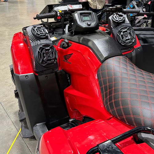 Honda Rancher 2014+ Double Bluetooth ATV Speaker Pods - Fender Mounted Honda Rancher 2014+ Double Bluetooth ATV Speaker Pods - Fender Mounted