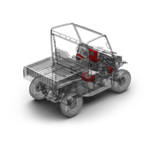 Polaris Ranger Full Size 2015-2017 - Rockford Fosgate Stage-3 Stereo kit