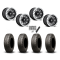 BFGoodrich Mud-Terrain KM3 30x10-15 (8ply) Radial Tires on Fuel Hardline Gloss Black Milled Beadlock Wheels