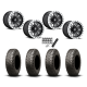 BFGoodrich Mud-Terrain KM3 30x10-15 (8ply) Radial Tires on Fuel Hardline Gloss Black Milled Beadlock Wheels