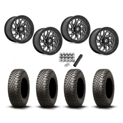 BFGoodrich Mud-Terrain KM3 30x10-15 (8ply) Radial Tires on Fuel Runner Gloss Black Milled Wheels