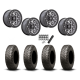 BFGoodrich Mud-Terrain KM3 30x10-15 (8ply) Radial Tires on Fuel Unit Matte Anthracite Wheels