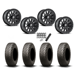 BFGoodrich Mud-Terrain KM3 28x10-14 Tires on Fuel Vector Matte Black Wheels