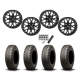 BFGoodrich Mud-Terrain KM3 28x10-14 Tires on ITP Hurricane Satin Black Wheels