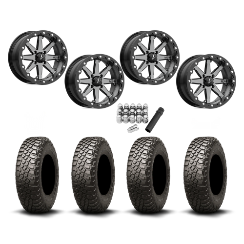 BFGoodrich Mud-Terrain KM3 30x10-15 (8ply) Radial Tires on MSA M21 Lok Beadlock Wheels