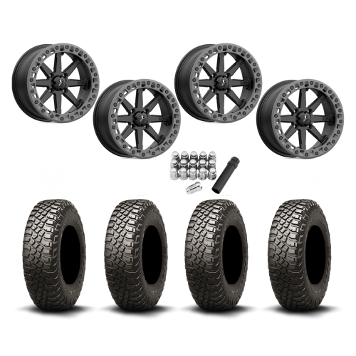 BFGoodrich Mud-Terrain KM3 28x10-14 Tires on MSA M31 Lok2 Beadlock Wheels