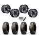 BFGoodrich Mud-Terrain KM3 28x10-14 Tires on MSA M49 Creed Matte Black & Machined Wheels