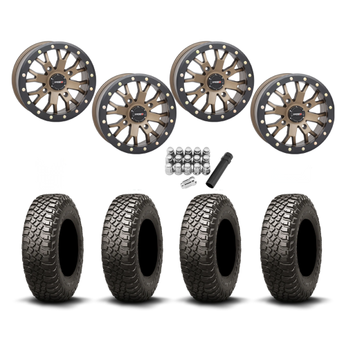 BFGoodrich Mud-Terrain KM3 28x10-14 Tires on ST-3 Bronze Wheels