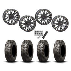 BFGoodrich Mud-Terrain KM3 32x10-14 Tires on SB-4 Matte Black Beadlock Wheels