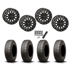 BFGoodrich Mud-Terrain KM3 30x10-15 (8ply) Radial Tires on SB-6 Matte Black Beadlock Wheels