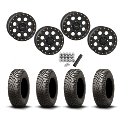 BFGoodrich Mud-Terrain KM3 30x10-15 (8ply) Radial Tires on SB-7 Matte Black Beadlock Wheels