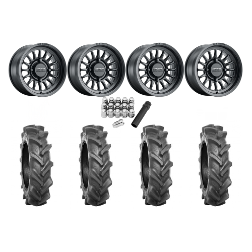BKT AT 171 28x9-14 Tires on Method 411 Matte Black Wheels BKT AT 171 28x9-14 Tires on Method 411 Matte Black Wheels
