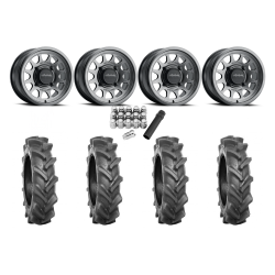 BKT AT 171 28x9-14 Tires on Method 414 Gloss Graphite Wheels