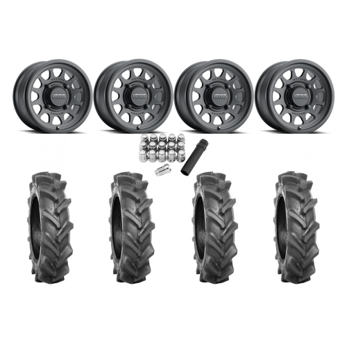 BKT AT 171 28x9-14 Tires on Method 414 Matte Black Wheels BKT AT 171 28x9-14 Tires on Method 414 Matte Black Wheels