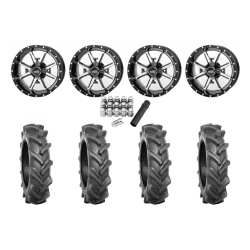 BKT AT 171 28x9-14 Tires on Frontline 556 Machined Wheels