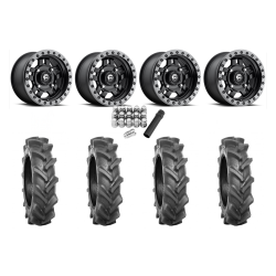 BKT AT 171 28x9-14 Tires on Fuel Anza D557 Wheels