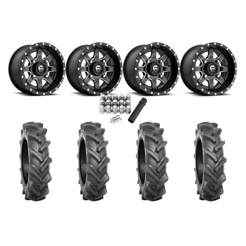 BKT AT 171 30x9-14 Tires on Fuel Maverick D538 Wheels