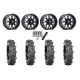 BKT AT 171 31x9-16 Tires on ITP Hurricane Wheels BKT AT 171 31x9-16 Tires on ITP Hurricane Wheels