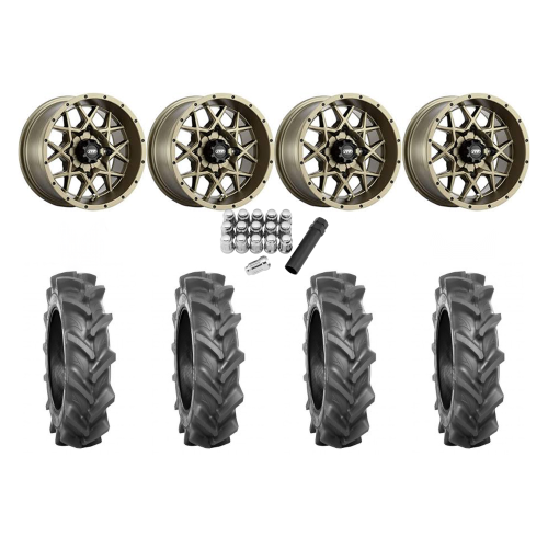 BKT AT 171 30x9-14 Tires on ITP Hurricane Bronze Wheels
