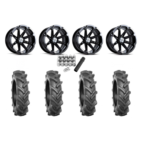 BKT AT 171 28x9-14 Tires on MSA M12 Diesel Wheels BKT AT 171 28x9-14 Tires on MSA M12 Diesel Wheels