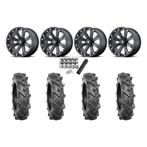 BKT AT 171 28x9-14 Tires on MSA M20 Kore Wheels