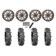 BKT AT 171 28x9-14 Tires on ST-3 Bronze Wheels