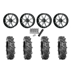 BKT AT 171 38x10-20 Tires on Frontline 556 Machined Wheels