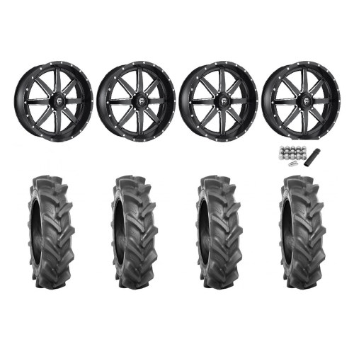 BKT AT 171 40x9-24 Tires on Fuel Maverick Wheels