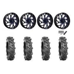 BKT AT 171 33x9-20 Tires on Fuel Runner Candy Blue Wheels