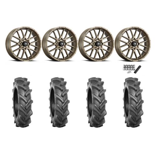 BKT AT 171 33x9-20 Tires on ITP Hurricane Bronze Wheels