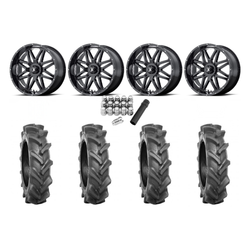 BKT AT 171 33x8-18 Tires on MSA M26 Vibe Wheels