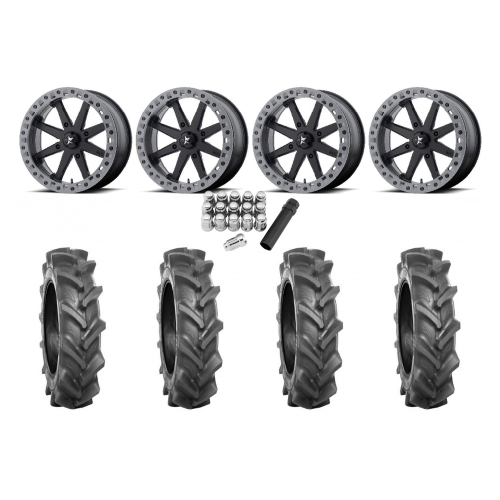 BKT AT 171 33x8-18 Tires on MSA M31 Lok2 Beadlock Wheels