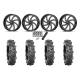 BKT AT 171 33x8-18 Tires on MSA M36 Switch Milled Wheels