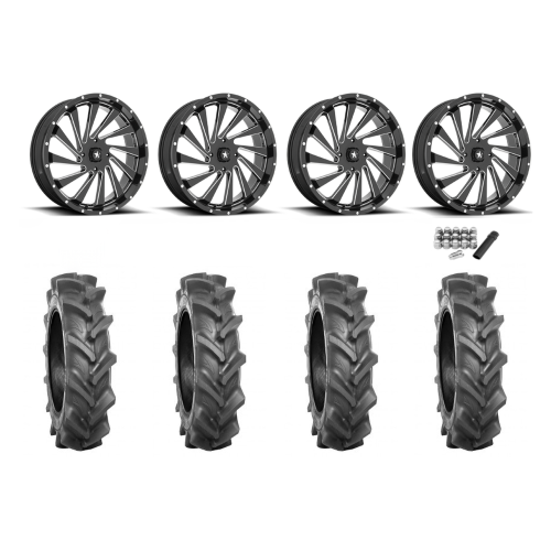 BKT AT 171 33x9-20 Tires on MSA M46 Blade Milled Wheels