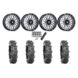 BKT AT 171 33x9-20 Tires on MSA M50 Clubber Machined Wheels