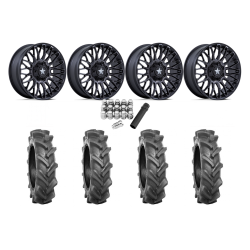 BKT AT 171 38x10-20 Tires on MSA M50 Clubber Matte Black DDT Wheels