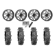 BKT AT 171 35x9-22 Tires on ST-3 Grey Wheels BKT AT 171 35x9-22 Tires on ST-3 Grey Wheels