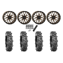 BKT AT 171 33x9-20 Tires on System 3 Offroad ST-3 Bronze Wheels
