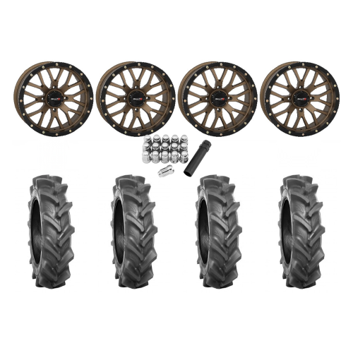 BKT AT 171 33x9-20 Tires on System 3 Offroad ST-3 Bronze Wheels BKT AT 171 33x9-20 Tires on System 3 Offroad ST-3 Bronze Wheels
