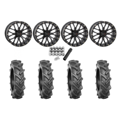 BKT AT 171 35x9-20 Tires on System 3 Offroad ST-3 Matte Black Wheels