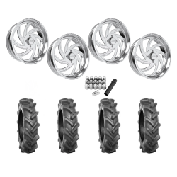 BKT AT 171 37x9-22 Tires on JTX Forged Orbit Polished Wheels