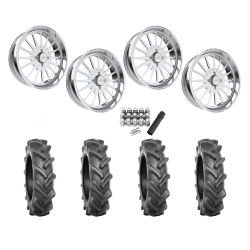 BKT AT 171 37x9-22 Tires on JTX Forged Silencer Polished Wheels