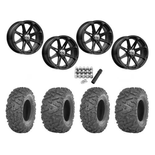Maxxis Bighorn 2.0 Tires 28x9-14 & 28x11-14 on MSA M12 Diesel Wheels