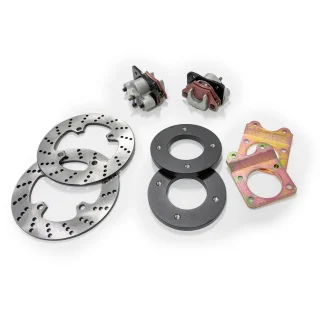 SuperATV Front Disc Brake Kit – Honda Rubicon 500 4x4 – DBK-H-001#AQ – New With Warranty